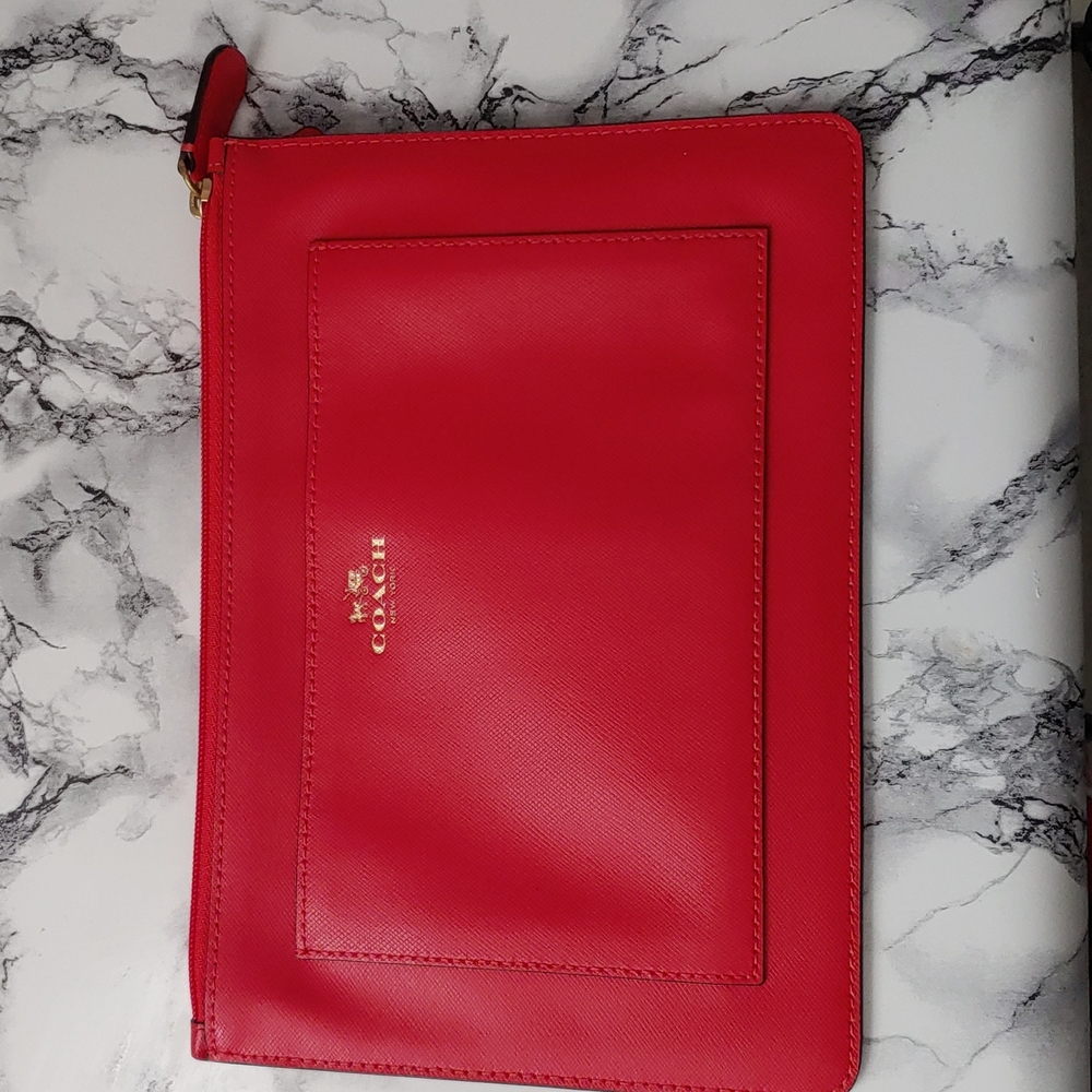 Coach Tech Pouch, red